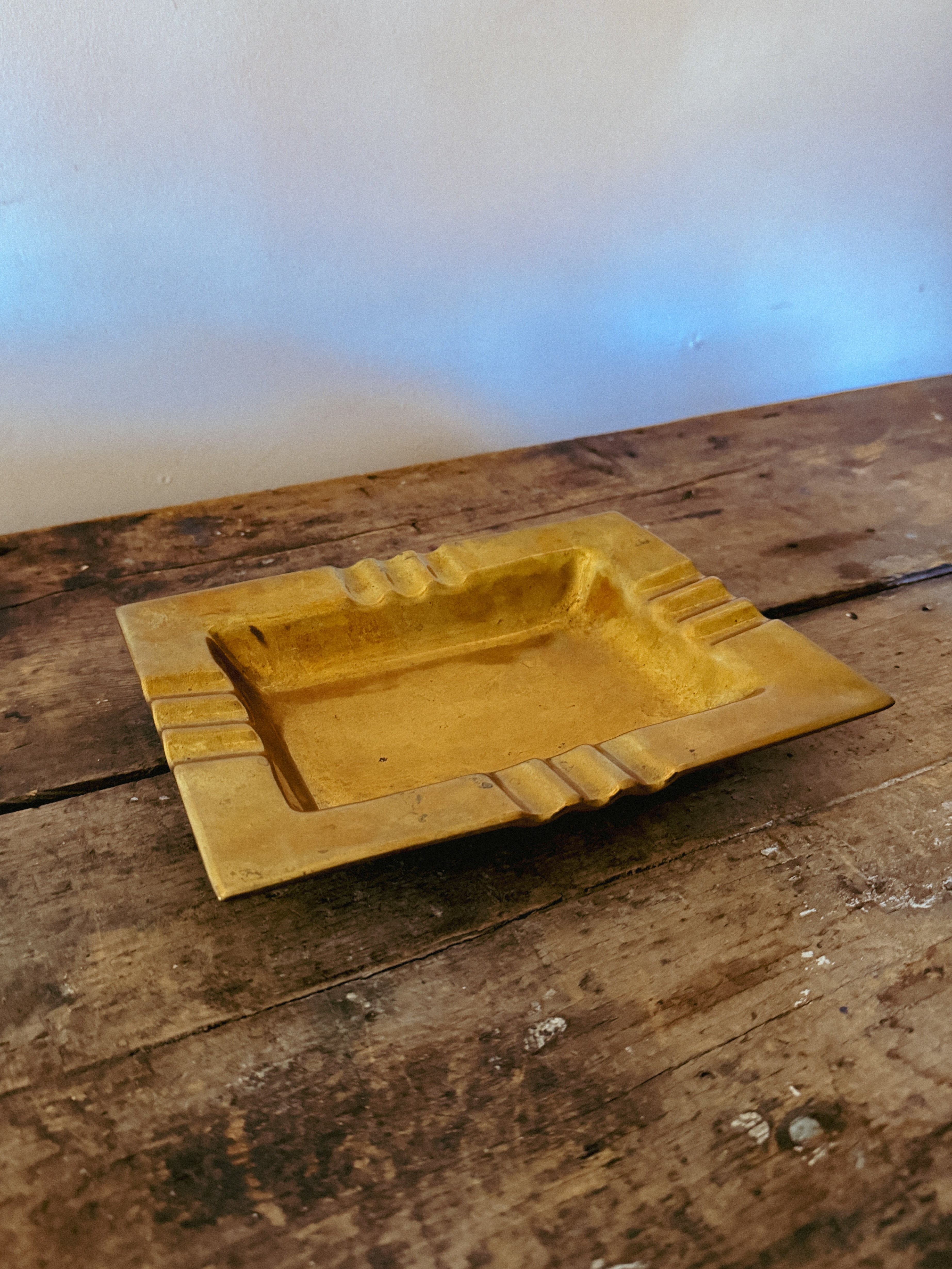 Heavy Brass Ashtray