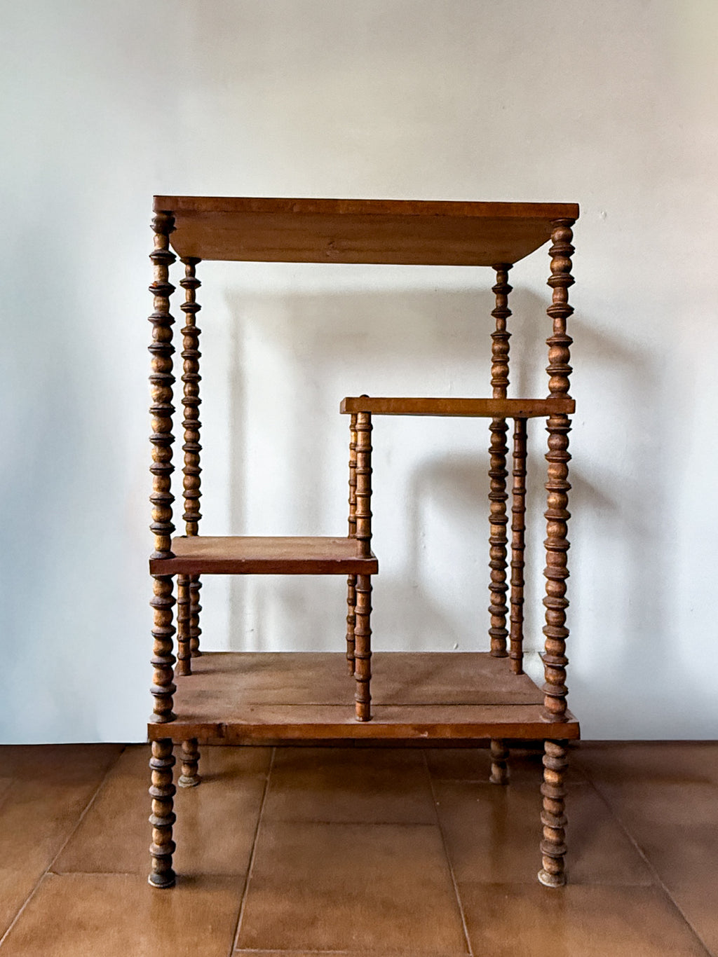 Vintage Folk Art Spool Shelf