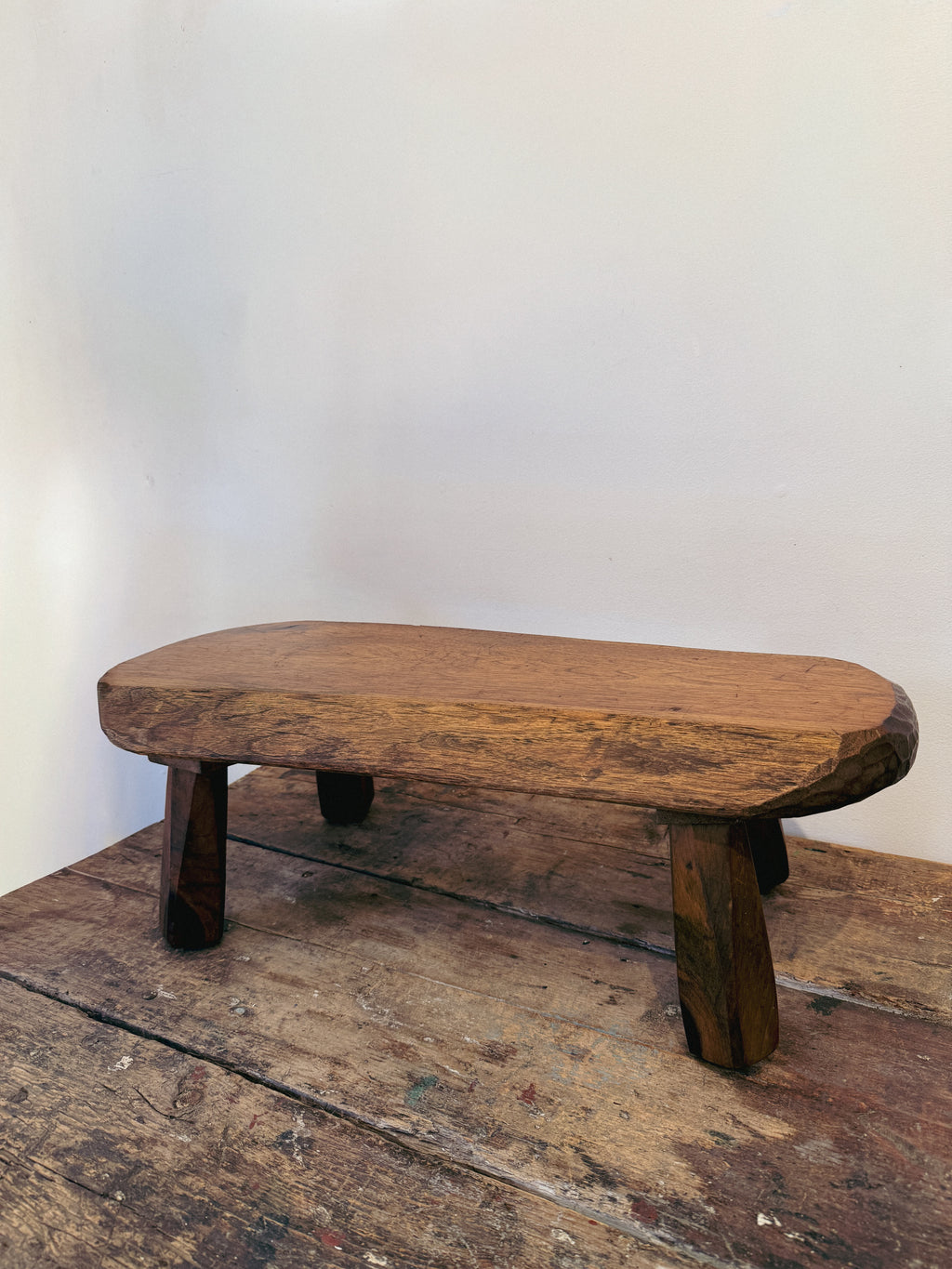 Rustic Handmade Solid Wood Stool