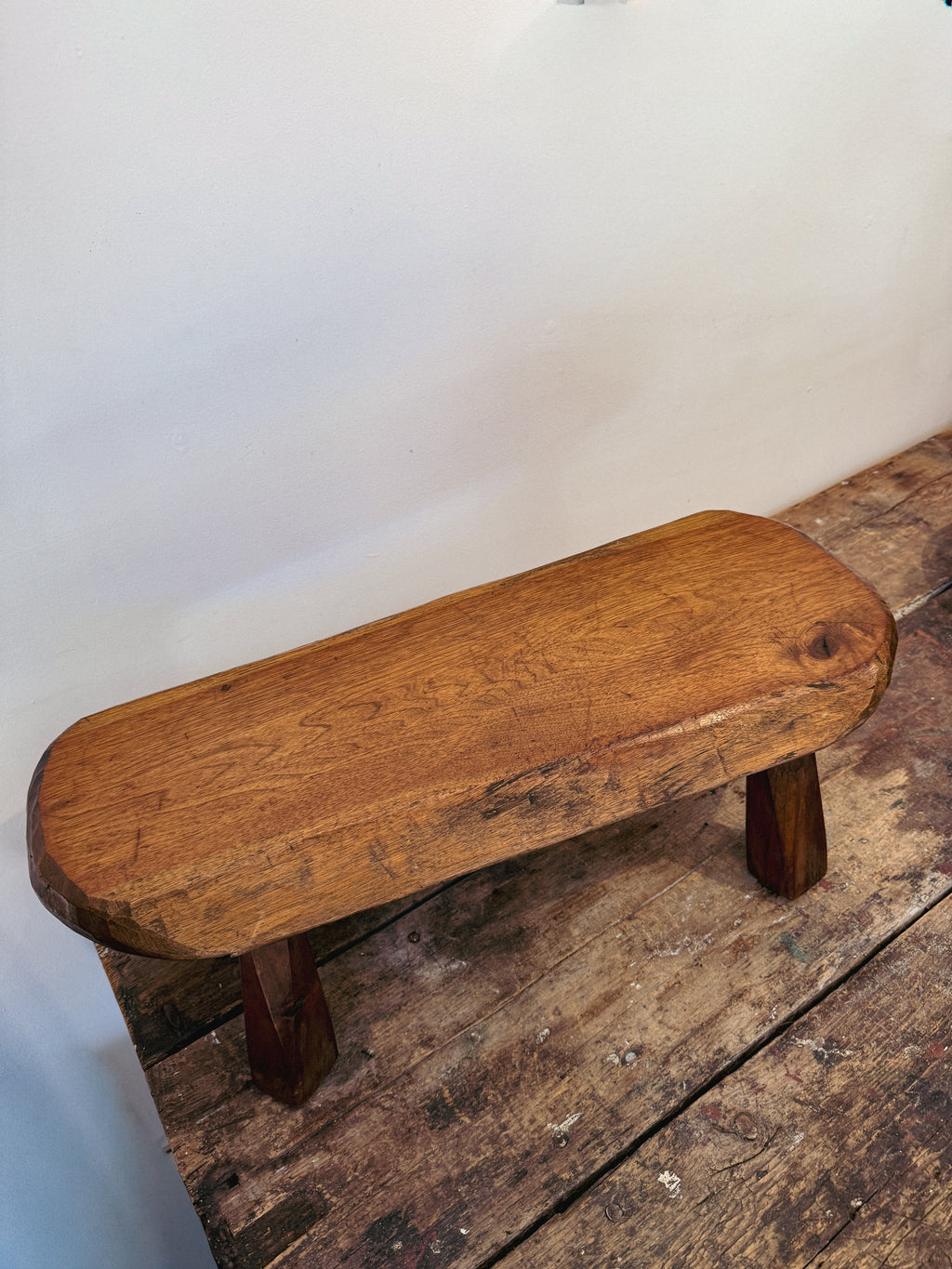 Rustic Handmade Solid Wood Stool